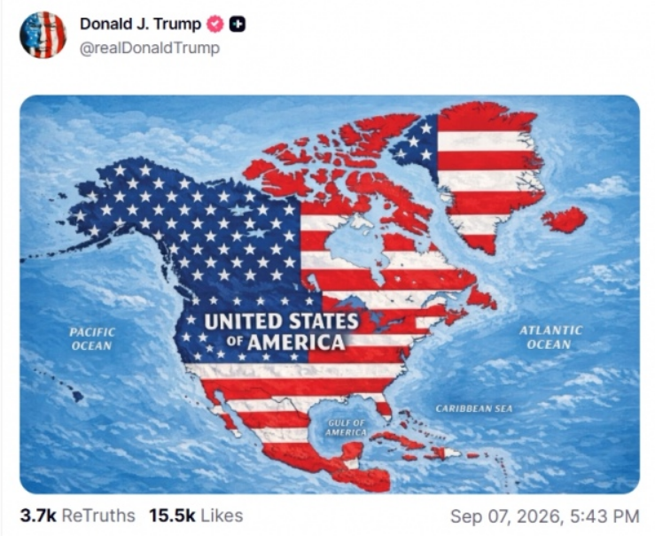 Ісландія викликала американського посла через карту Трампа з островом під прапором США Ісландія викликала американського посла через карту Трампа з островом під прапором США